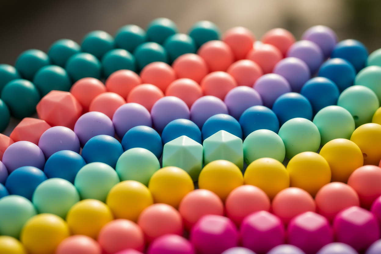 silicone beads colorful