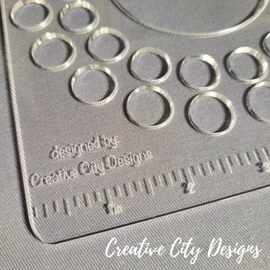 acrylic laser cut board with holes in it for beads