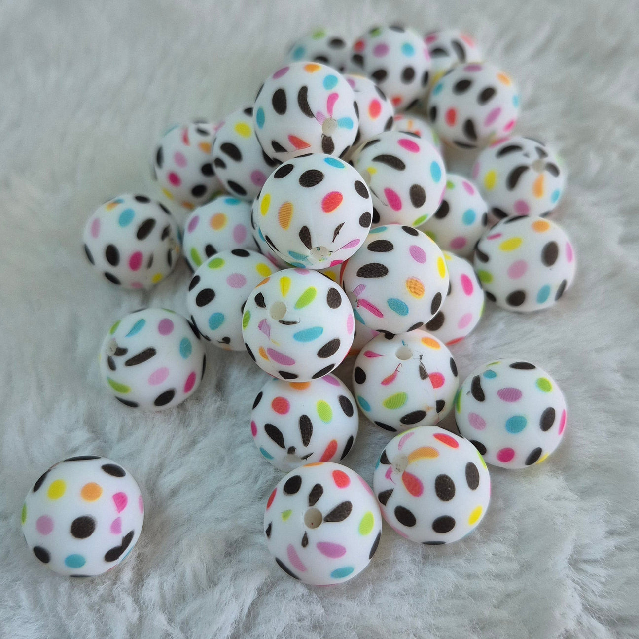 Pattern Silicone Beads
