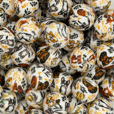Just the Dogs 15mm Silicone Bead