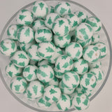 O Christmas Tree 15mm Silicone Bead