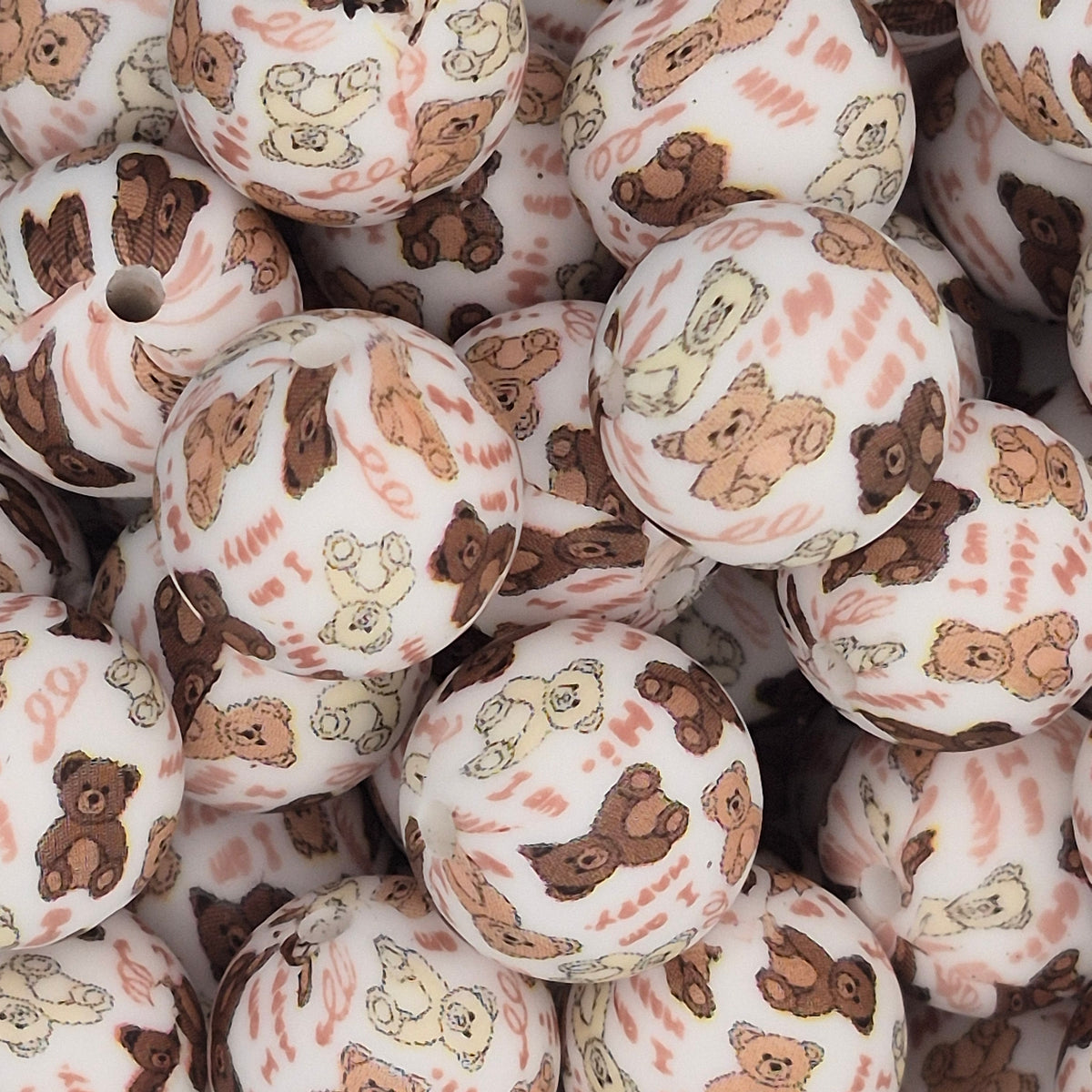 Ted E Bear 15mm Silicone Bead
