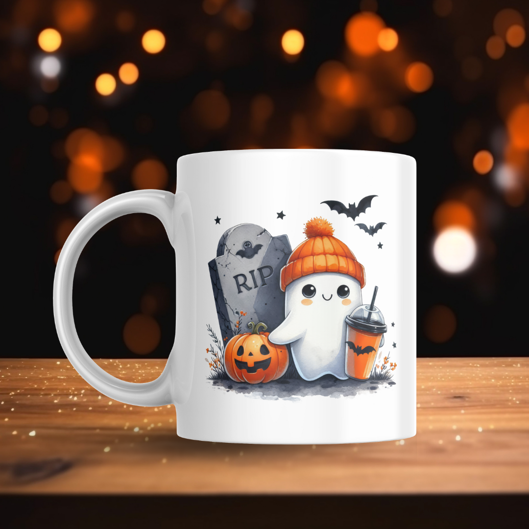 Orange Beanie Ghosts Decal