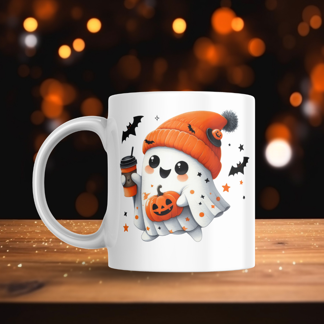 Orange Beanie Ghosts Decal