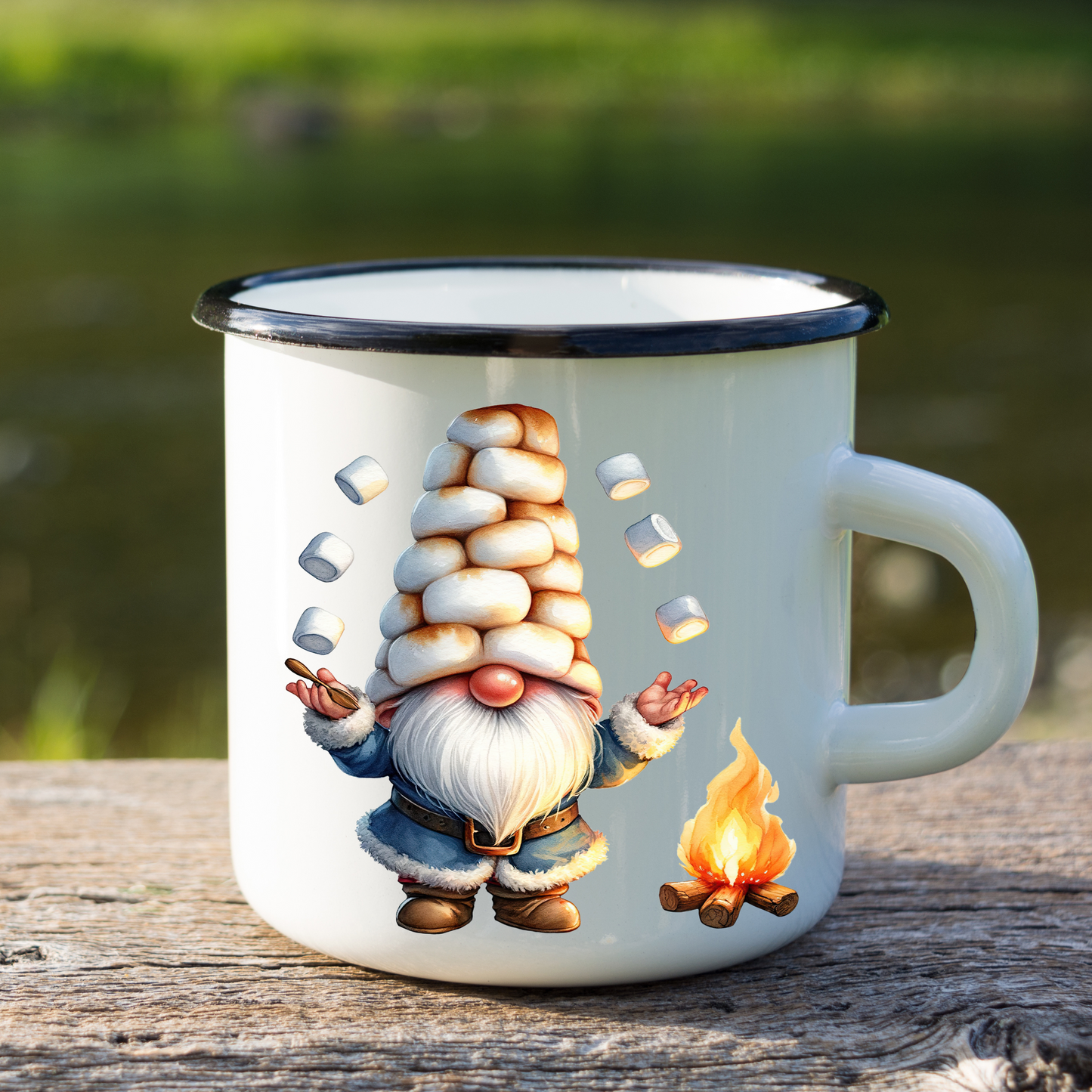 Juggling Smore Gnome Decal