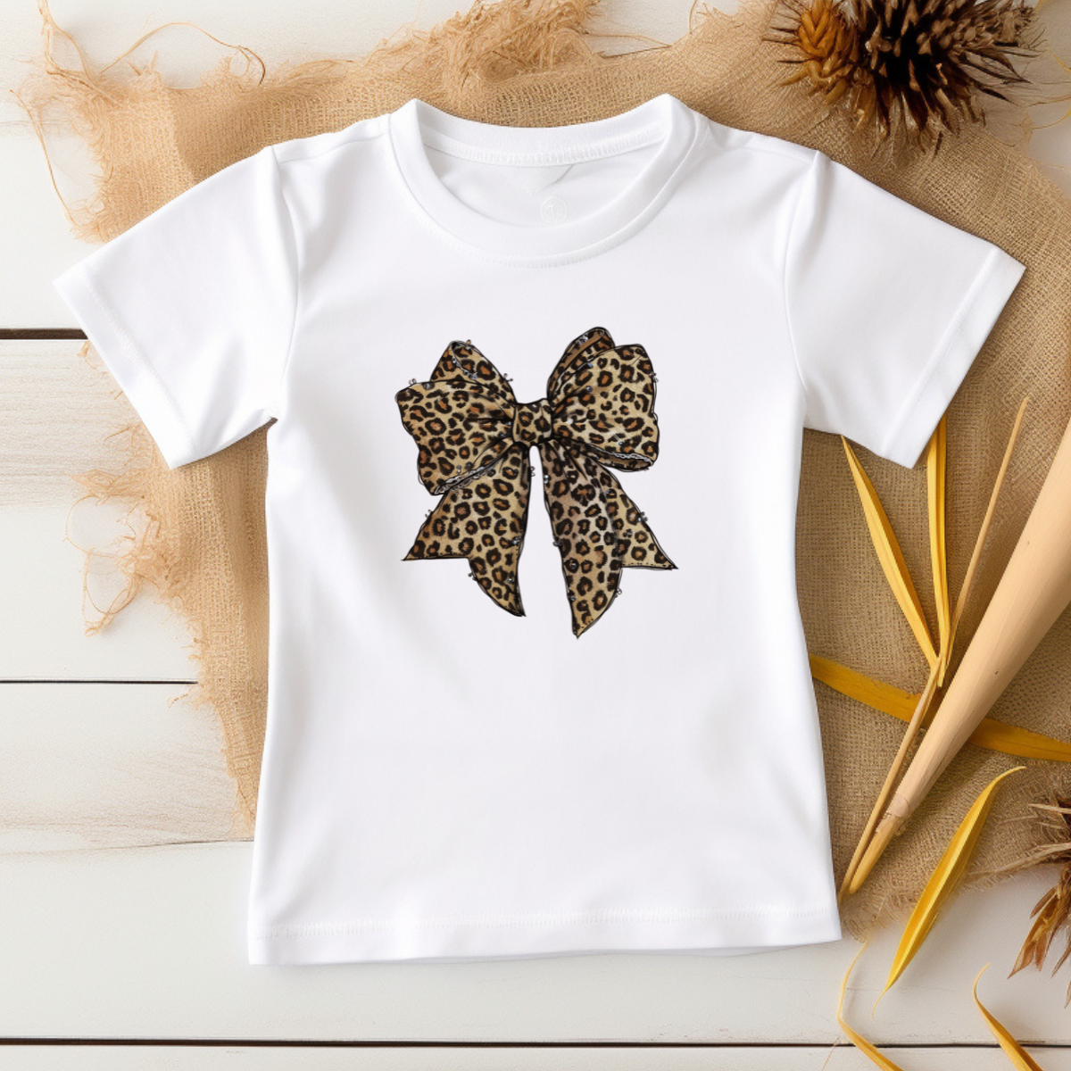 Animal Print Bow -DTF Transfer Print