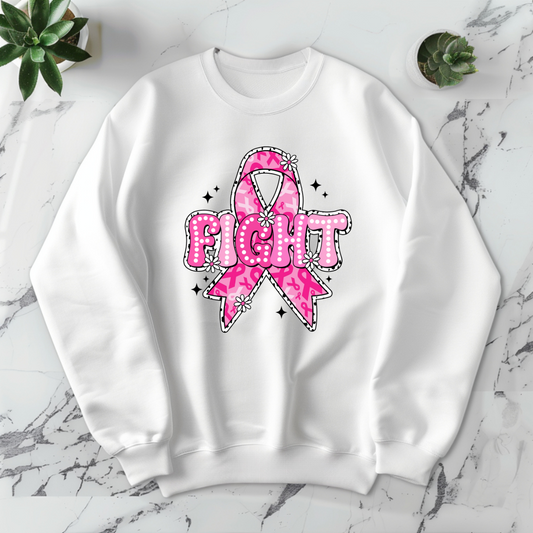 Pink Ribbon Fight -DTF Transfer Print