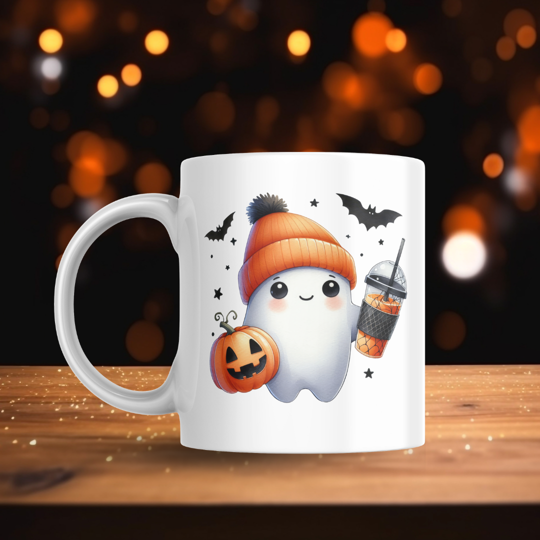 Orange Beanie Ghosts Decal