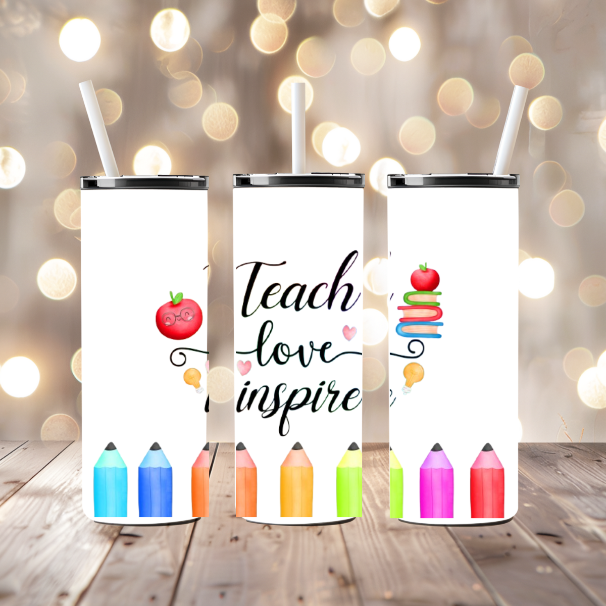 Teach Love Inspire 20oz Skinny Wrap