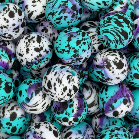 Flash Dance 15mm Silicone Bead