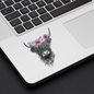 Floral Crown Highland Cow Decal