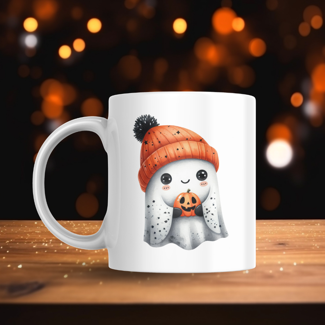 Orange Beanie Ghosts Decal