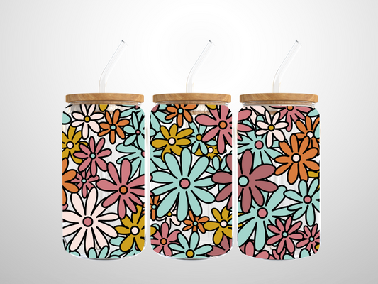 Simple Drawn Flowers Wrap