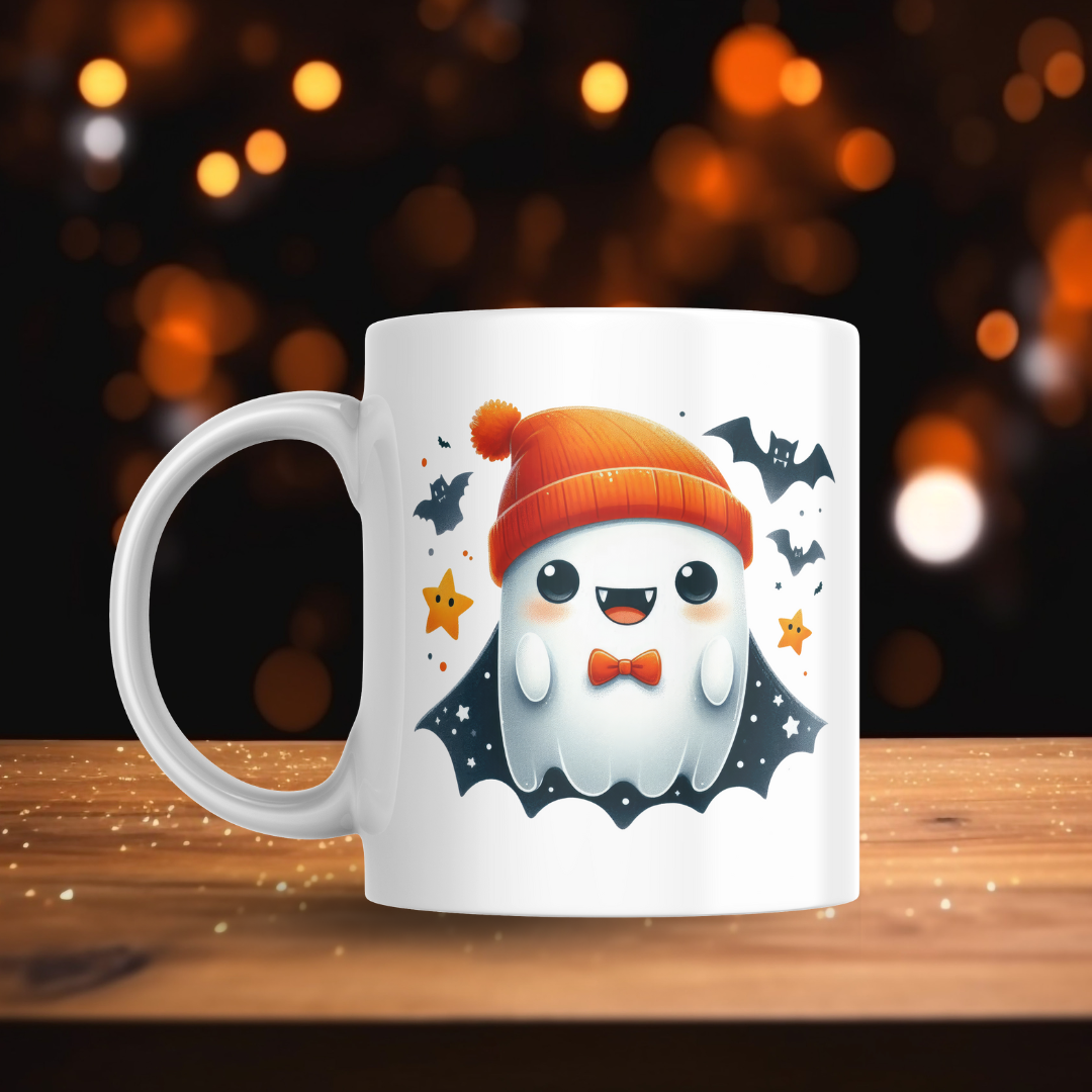 Orange Beanie Ghosts Decal