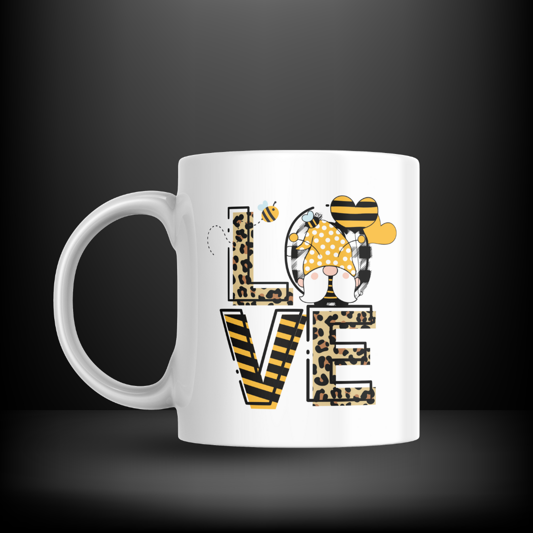 Bee Love Gnome Decal