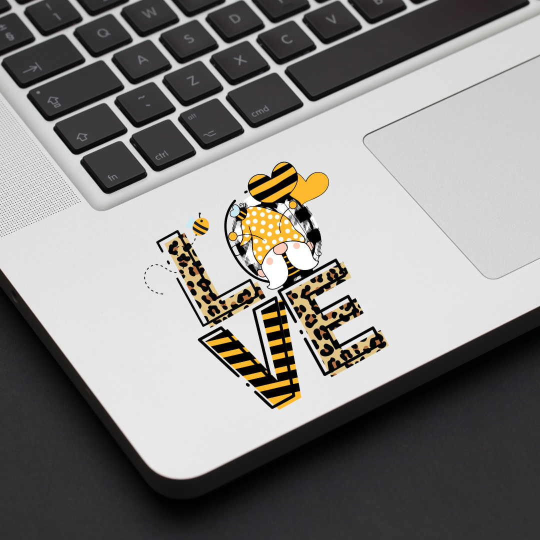 Bee Love Gnome Decal