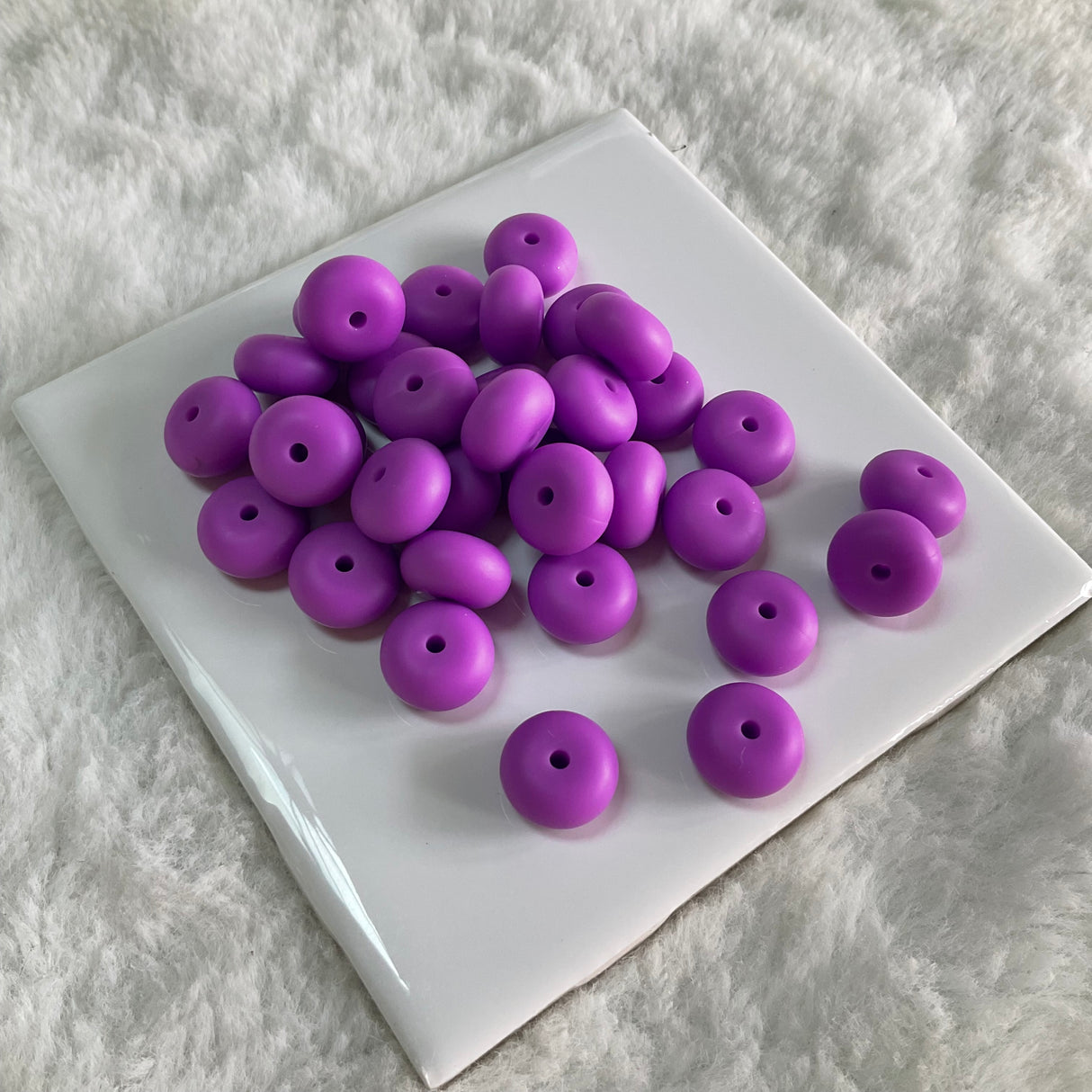 Lavender Abacus Bead 14mm*8mm