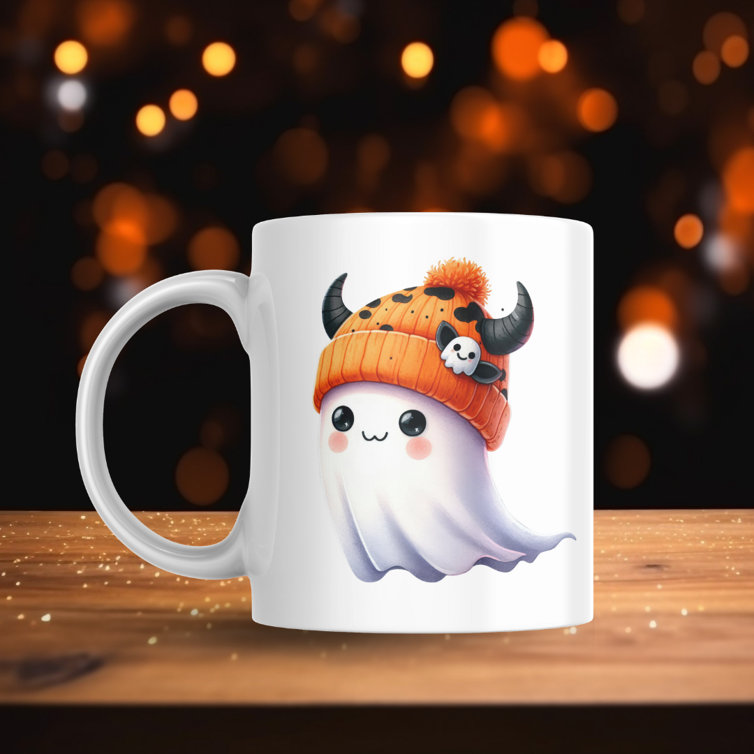 Orange Beanie Ghosts Decal