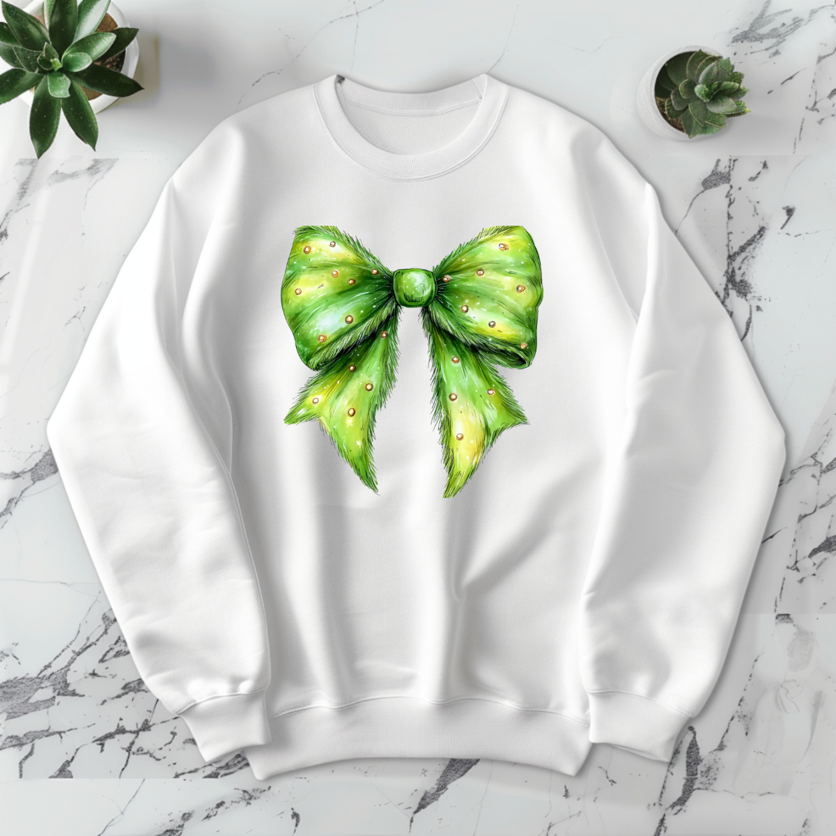 Green Bow - DTF Transfer Print