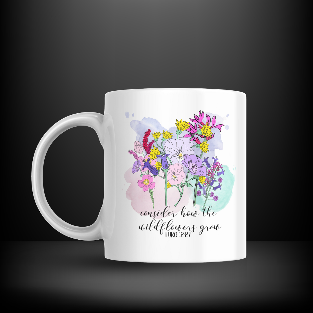 Wildflowers - Luke 12:27  Decal