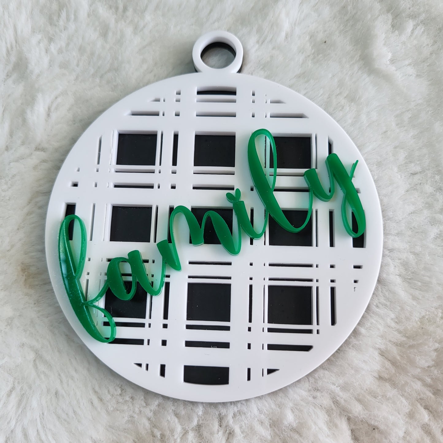 Plaid Christmas Tree Ornaments