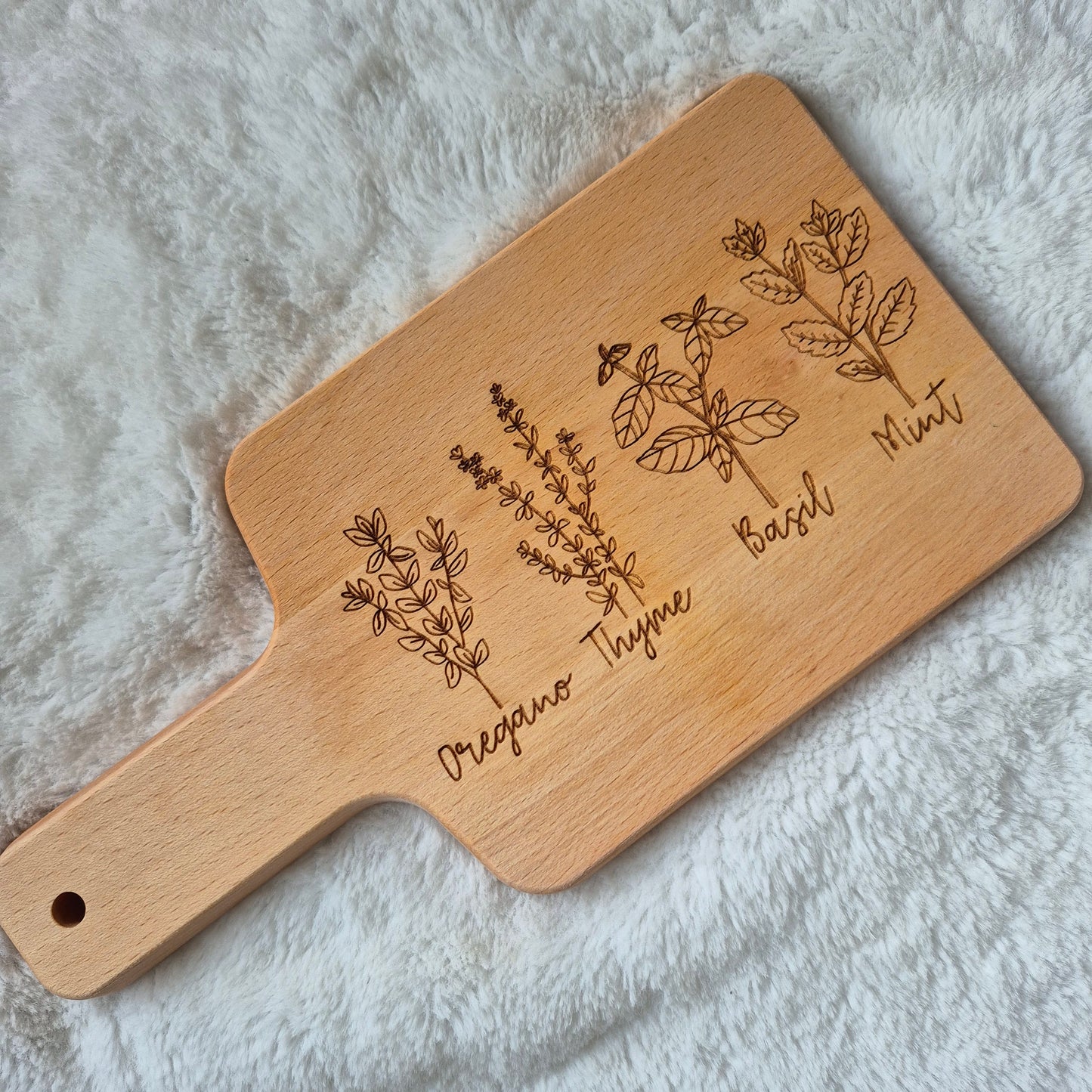 Herb Engraves Small Cutting Board