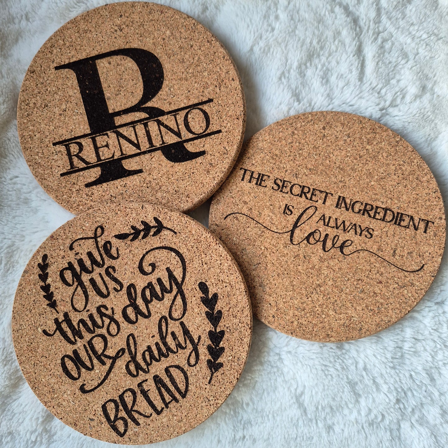 7" Cork Trivet - 3 Options