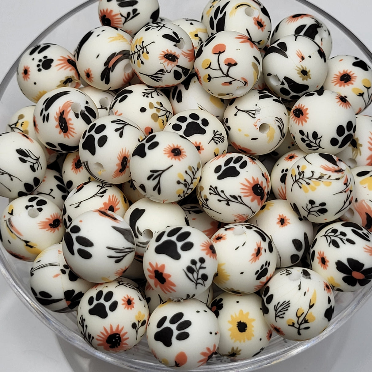 Lucky Fields 15mm Silicone Bead