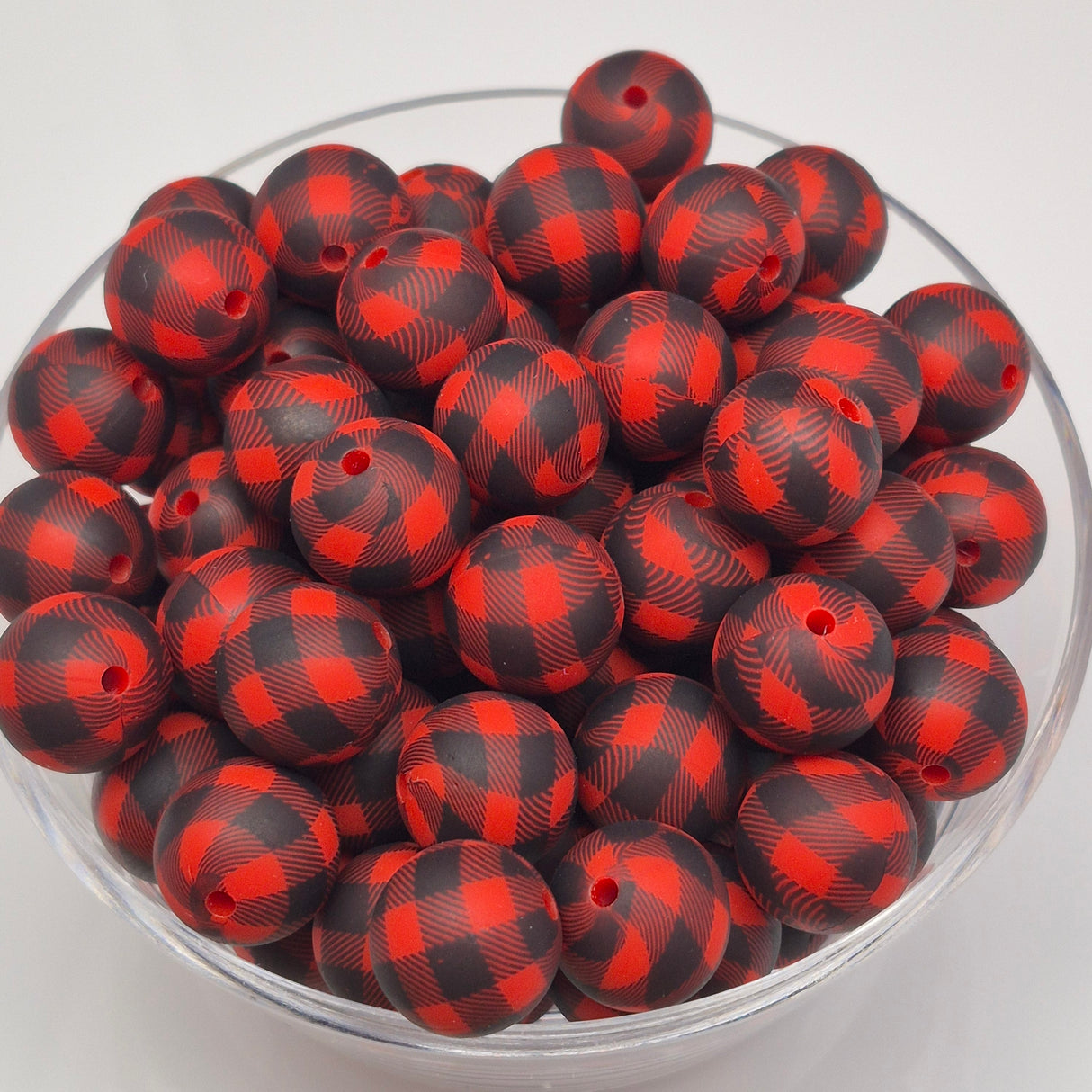 Red Lumber Luxe 15mm Silicone Bead