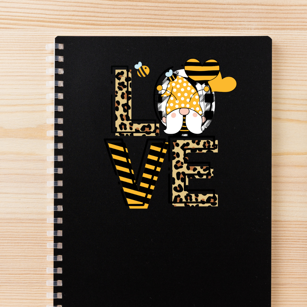 Bee Love Gnome Decal