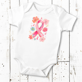 Pink Flowers and Ribbon - DTF Transfer Print