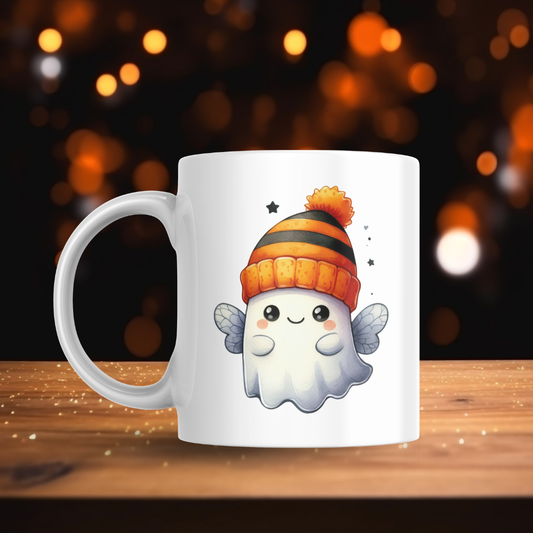 Orange Beanie Ghosts Decal