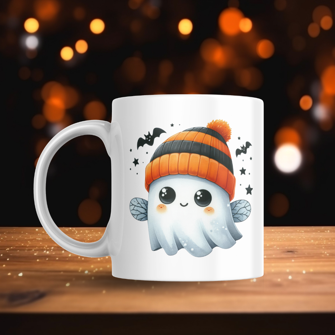 Orange Beanie Ghosts Decal