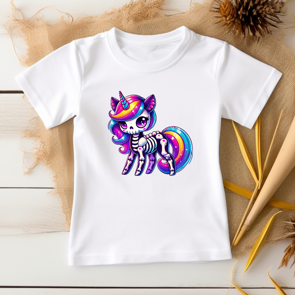 Unicorn Skeleton -DTF Transfer Print