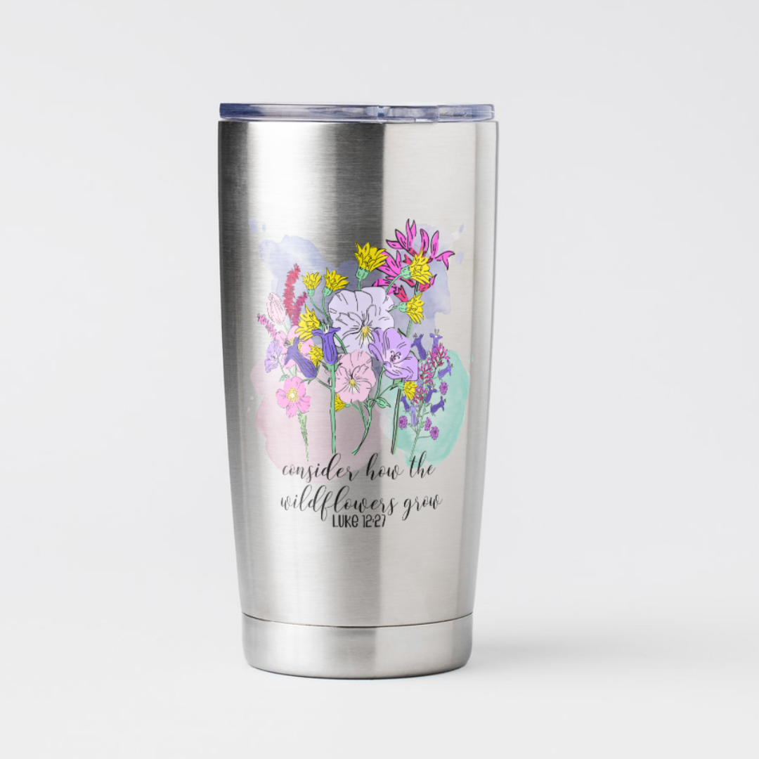 Wildflowers - Luke 12:27  Decal