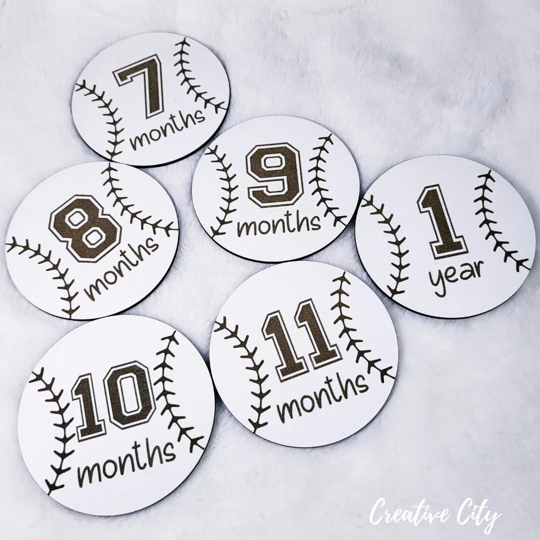 Baseball Baby Milestone Markers - A Home Run of Memories