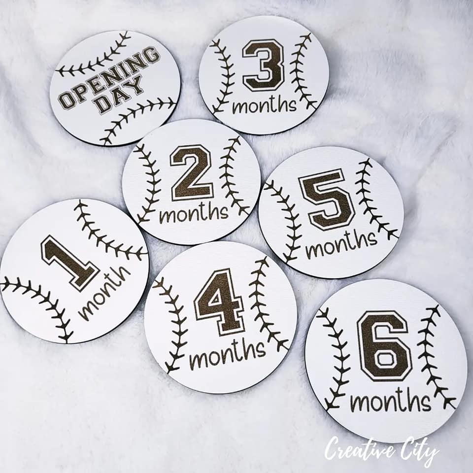 Baseball Baby Milestone Markers - A Home Run of Memories