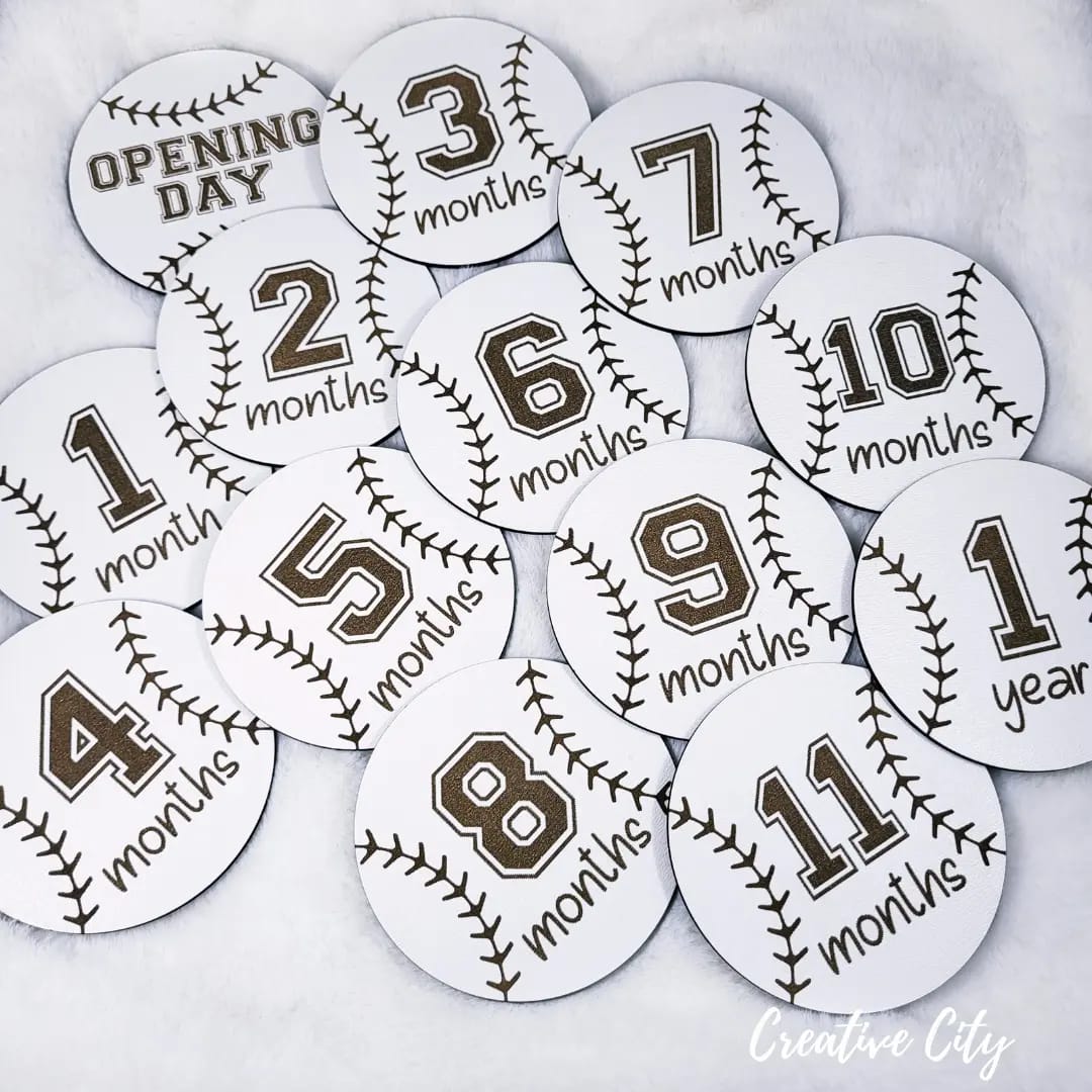 Baseball Baby Milestone Markers - A Home Run of Memories