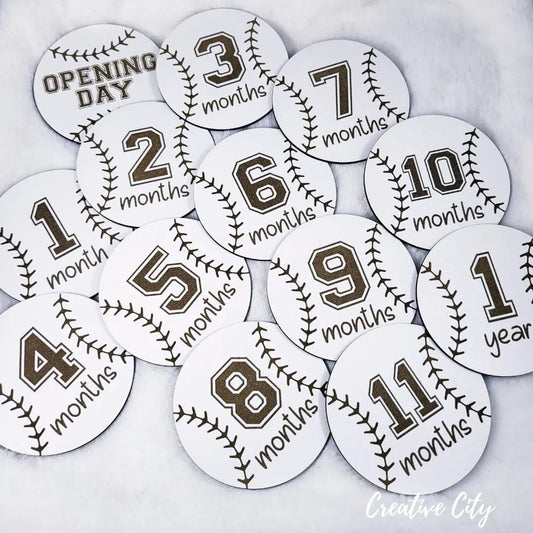 Baseball Baby Milestone Markers - A Home Run of Memories