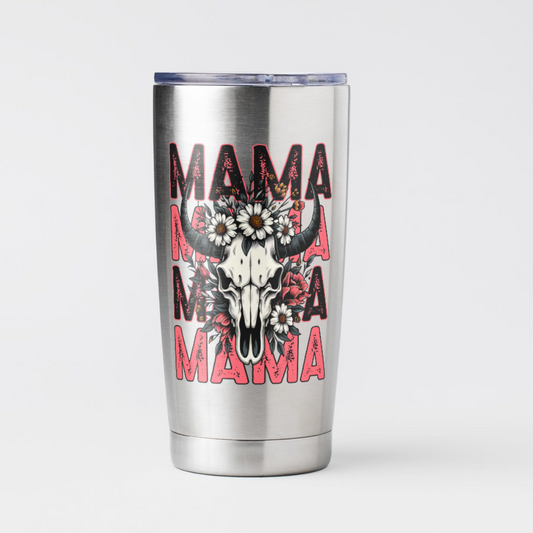 Mama Bull Skull Decal