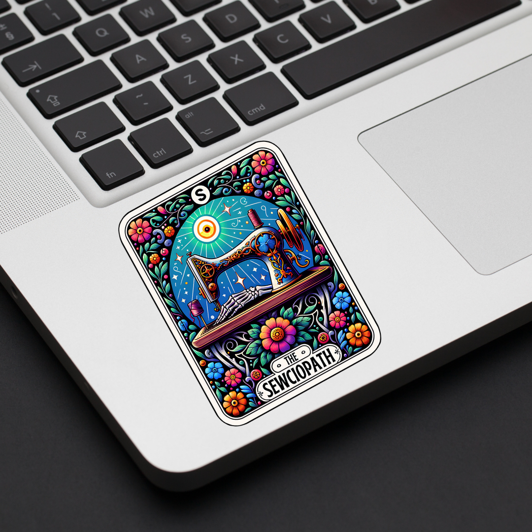 The Sewciopath Tarot Card Decal