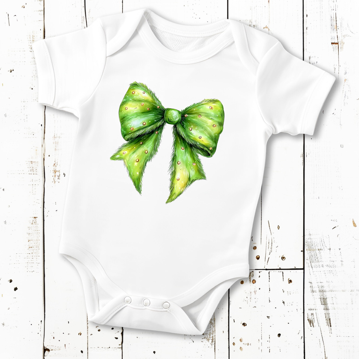 Green Bow - DTF Transfer Print