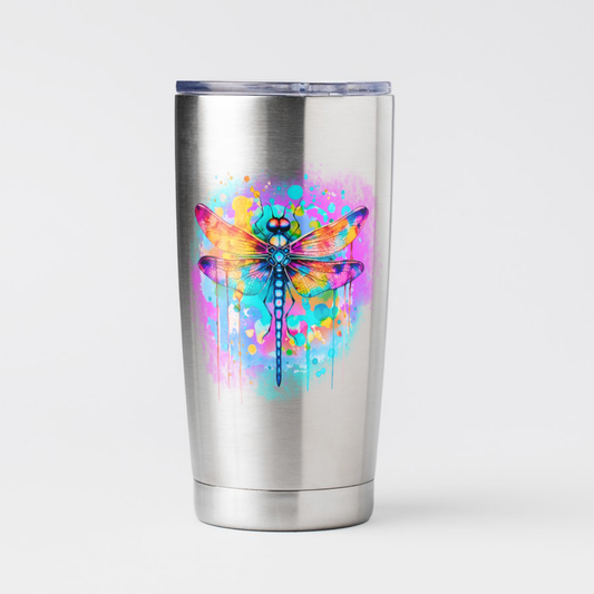 Color Drip Dragonfly Decal