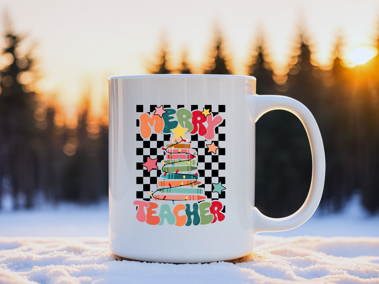 Merry Teacher Decal