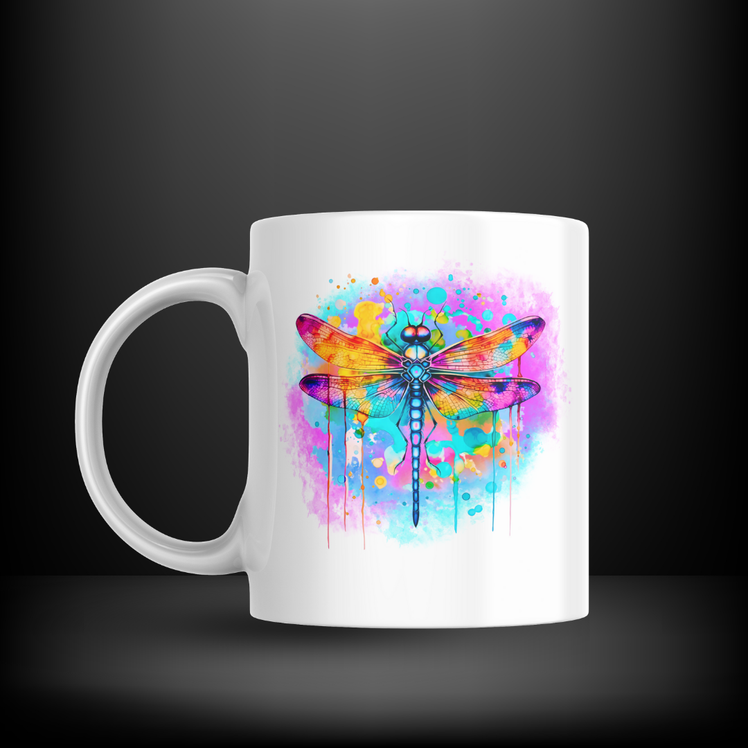 Color Drip Dragonfly Decal