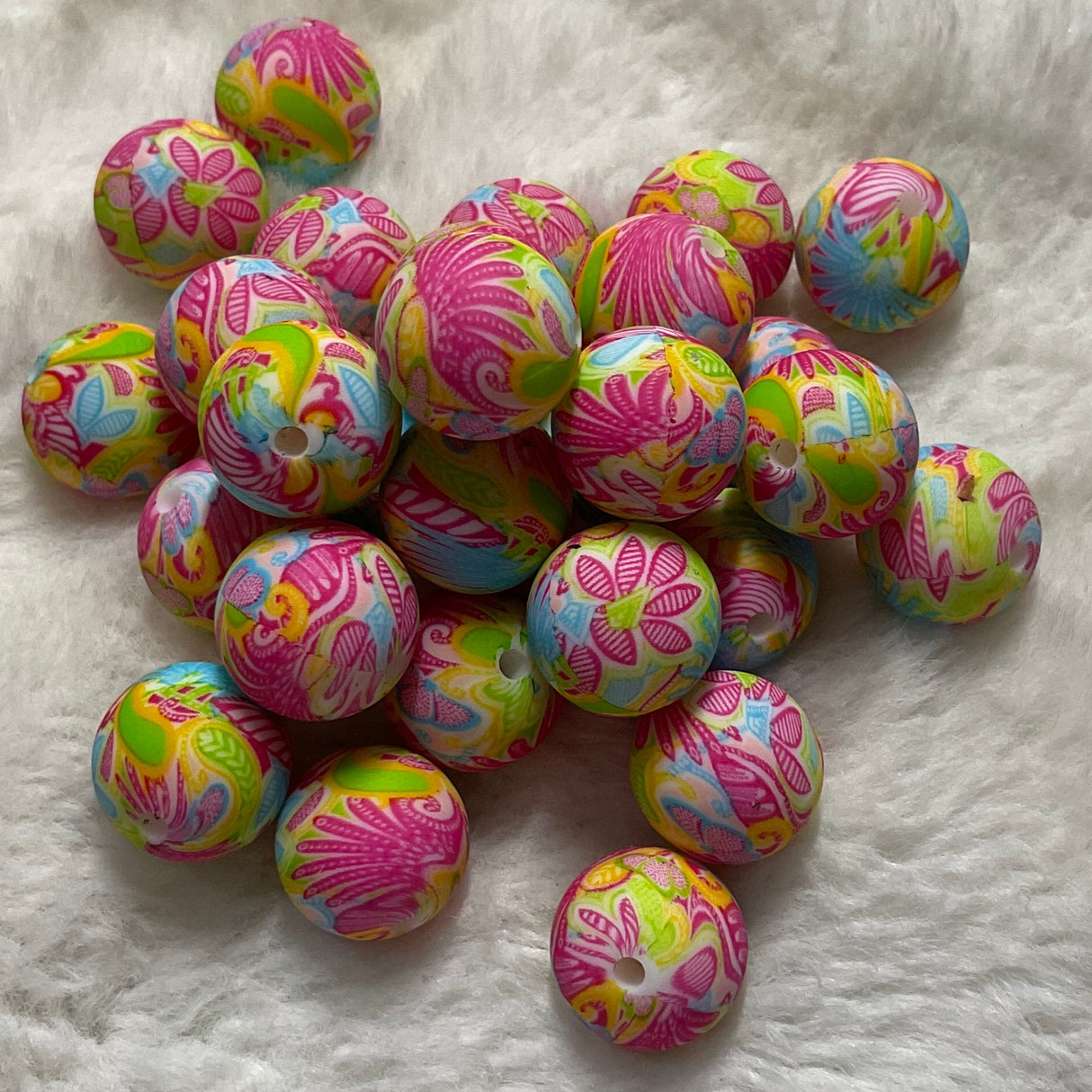 Tropical Breeze 15mm Silicone Bead