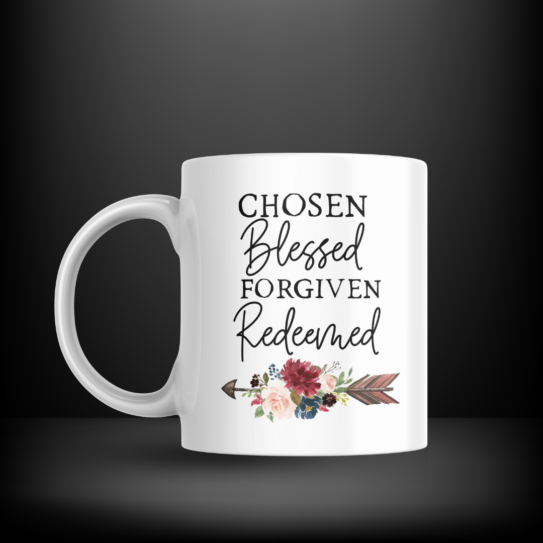 Chosen Blessed Forgiven Redeemed Decal