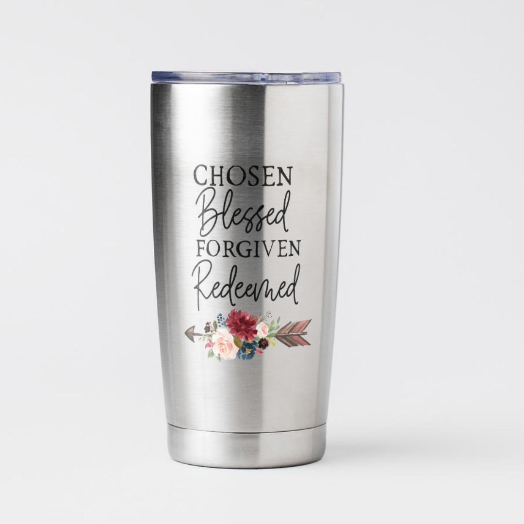 Chosen Blessed Forgiven Redeemed Decal