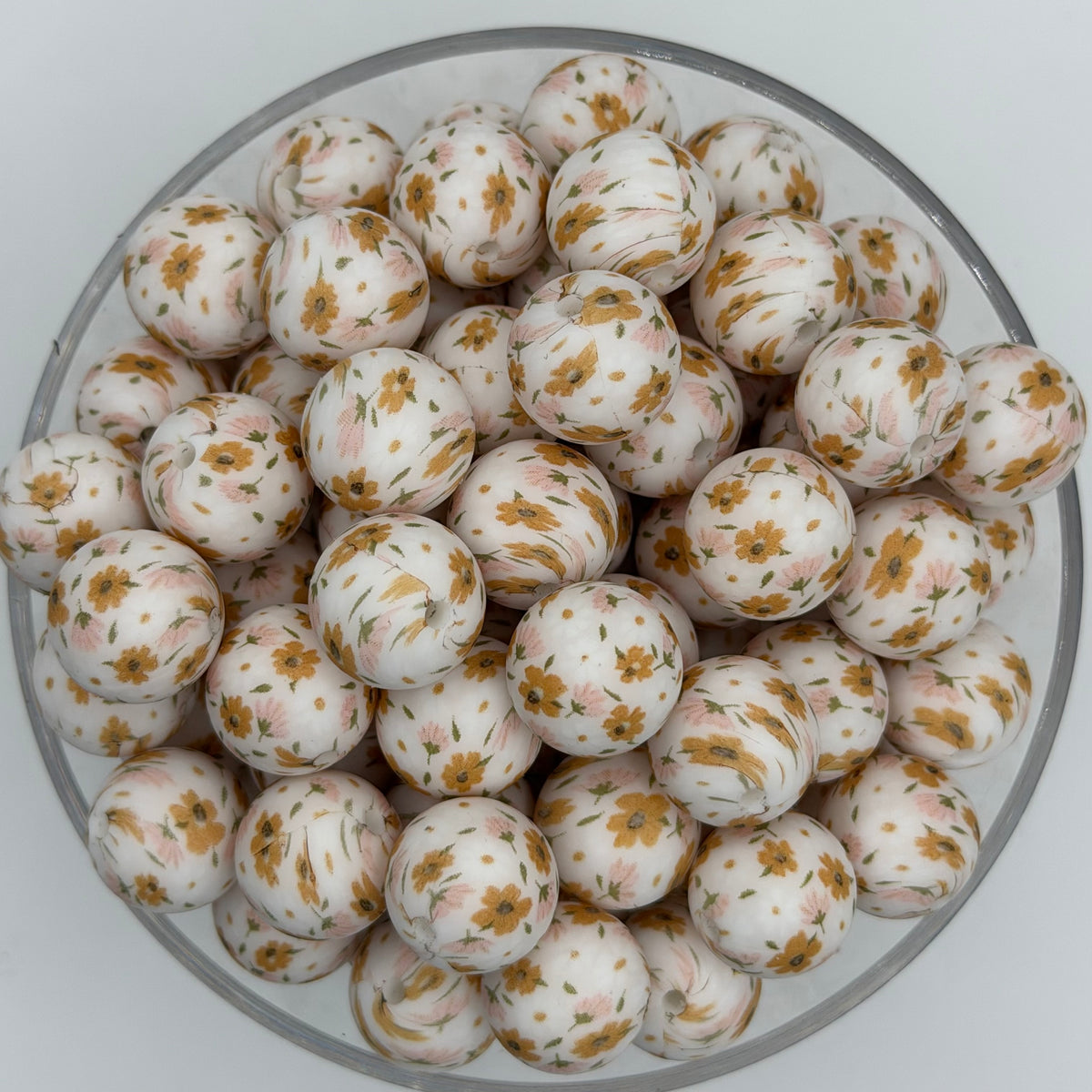 Autumn Garden 15mm Silicone Bead