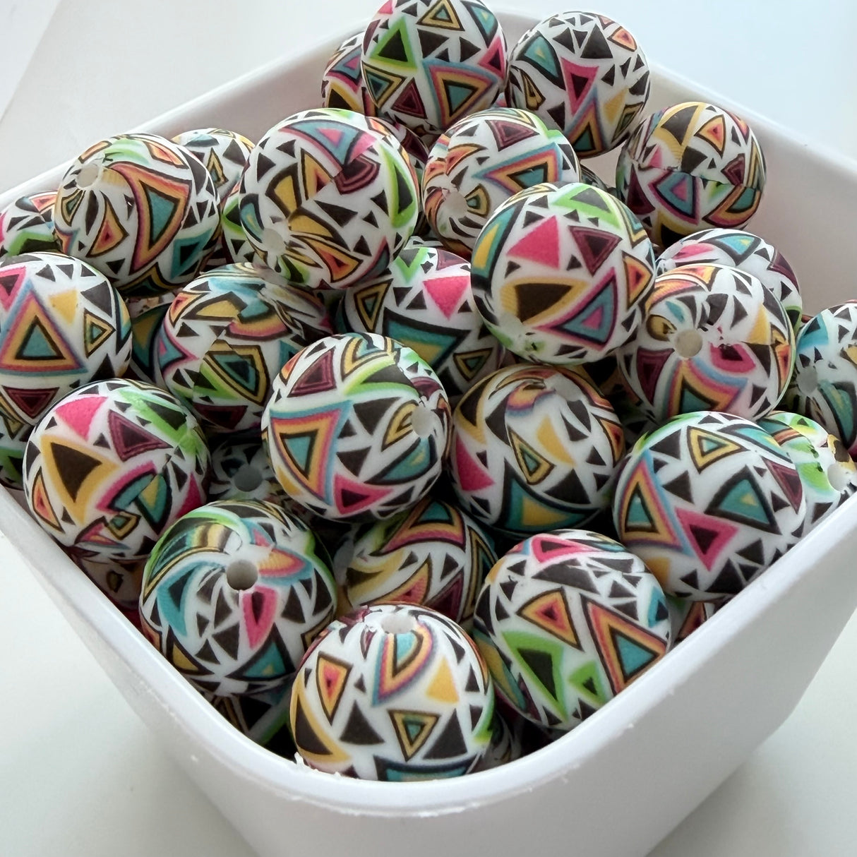Kaleidoscope 15mm Silicone Bead